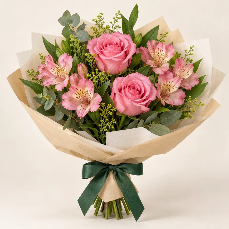 Soneto de Rosas e Alstroemélias