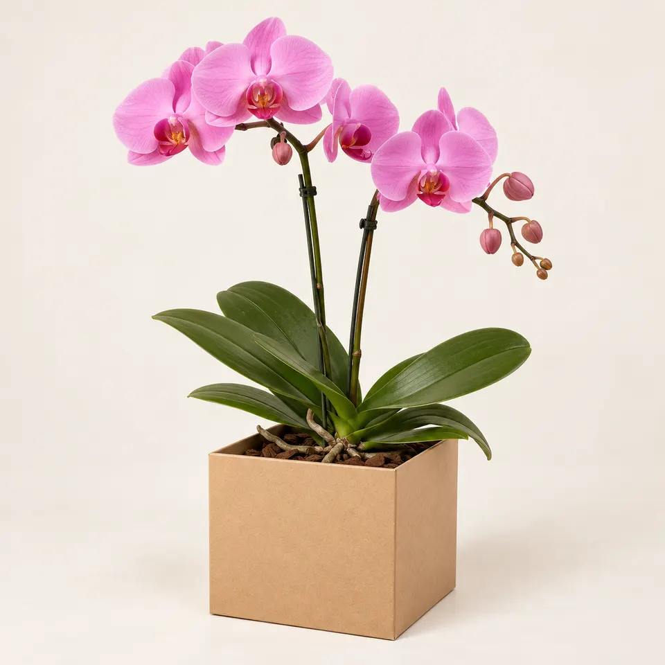 Orquídea Rosa no box