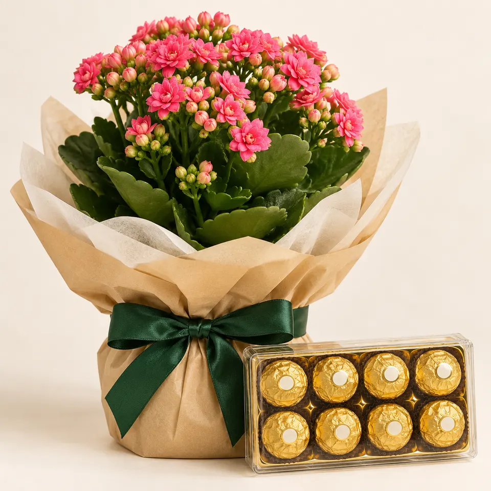 Calandiva em cor variada com Ferrero
