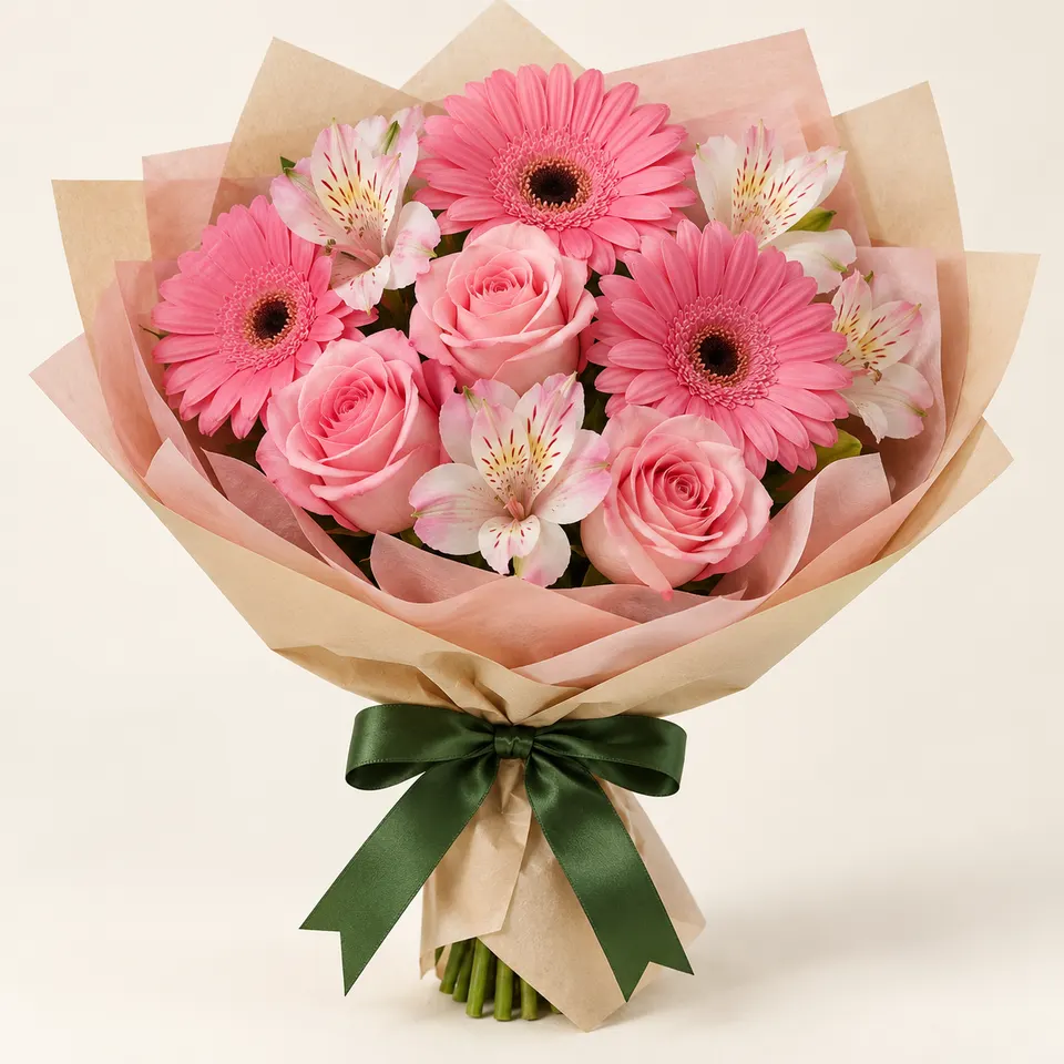 Buquê Elegante Flores Nobres