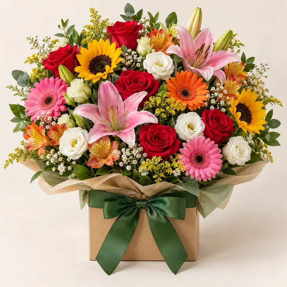 Box Premium de flores mistas