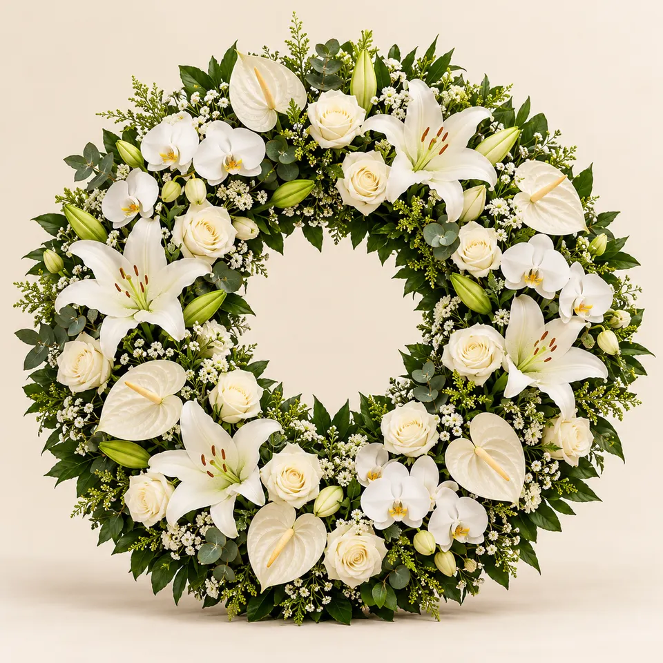 Coroa de Flores Super Luxo
