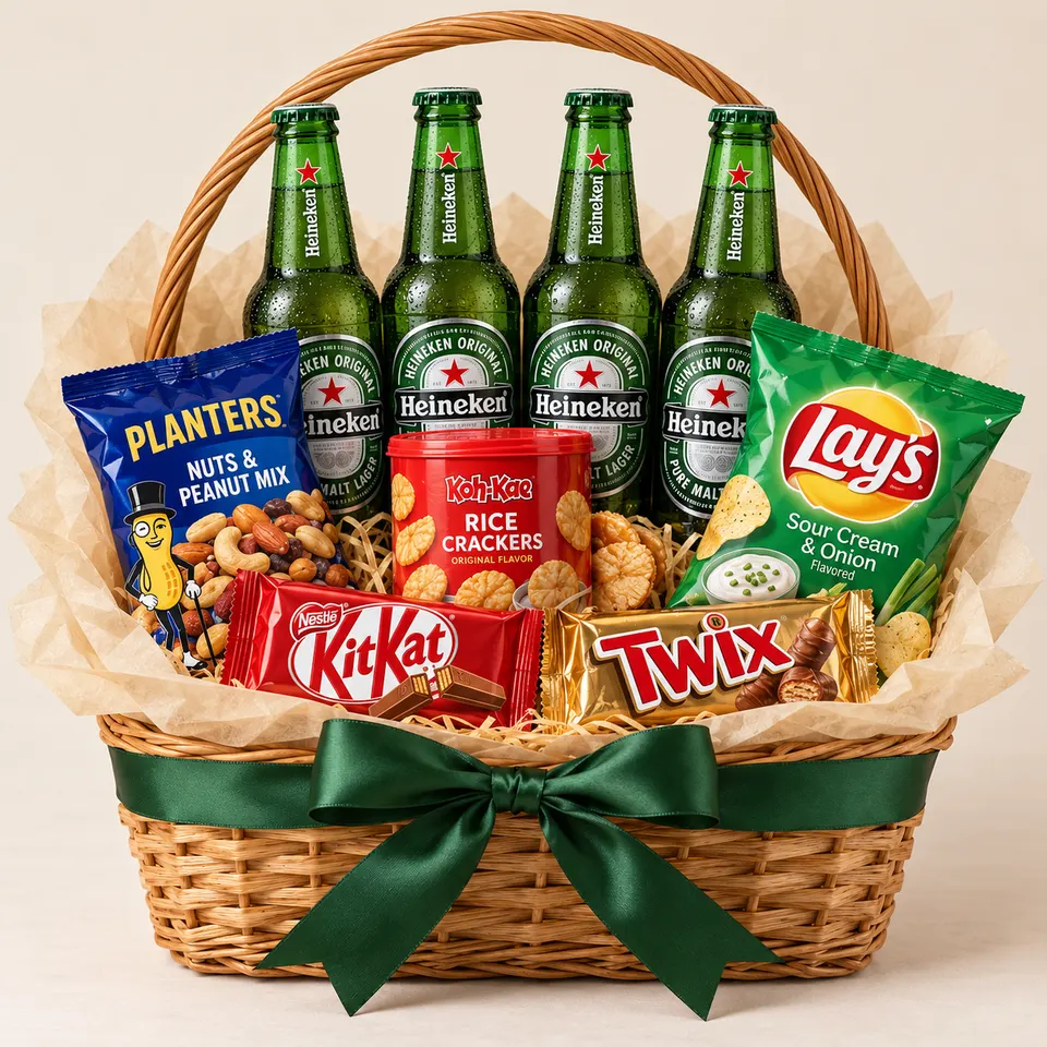 Cesta Happy Hour Heineken e Petiscos